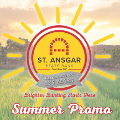 Brighter Banking Starts Here | St. Ansgar State Bank Summer CD Special